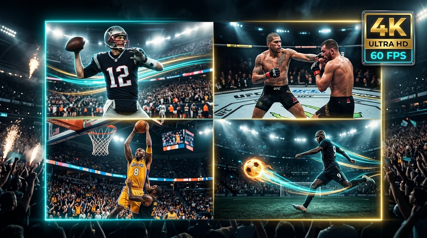 globalvisioniptv live 4K 60FPS sports broadcasts NFL and UFC in USA